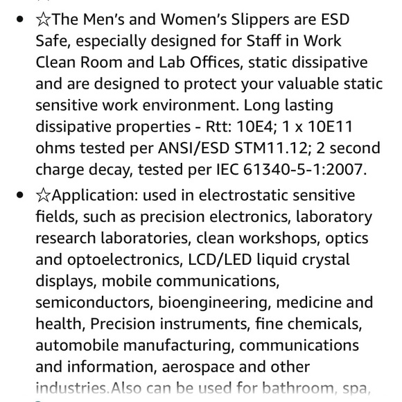 Sunday 7 ESD safe slippers Size 38/39 - Picture 2 of 9